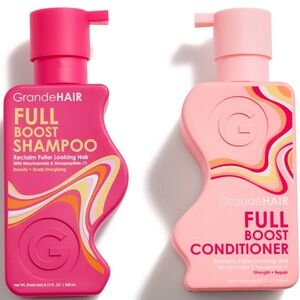 NWT 5 Bottles Grande Cosmetics GrandeHAIR Full Boost Shampoo & Conditioner